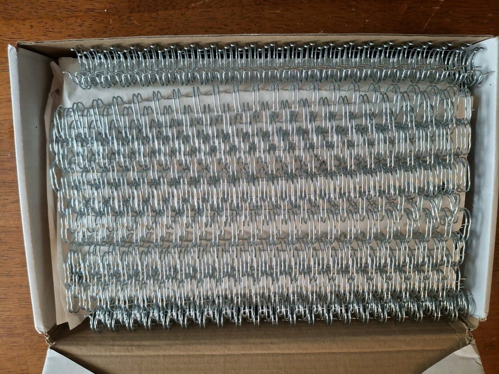 Rayson WR21143SIL Wire Binding Spines, Silver,  2:1 Pitch Double Loop Binding