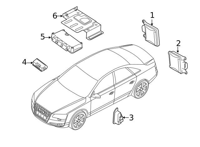 Genuine Audi Control Module 4H0-907-566-A