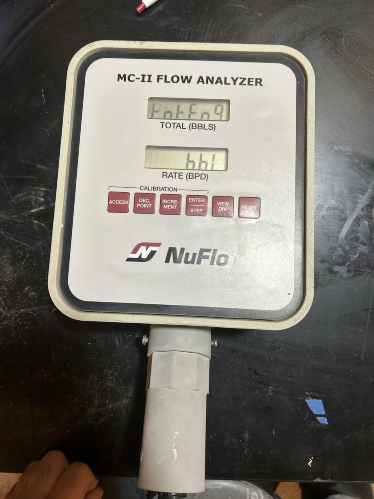 NUFLO Cameron MC-II Flow Analyzer Assembly (Tested, New Battery&Sensor Included)