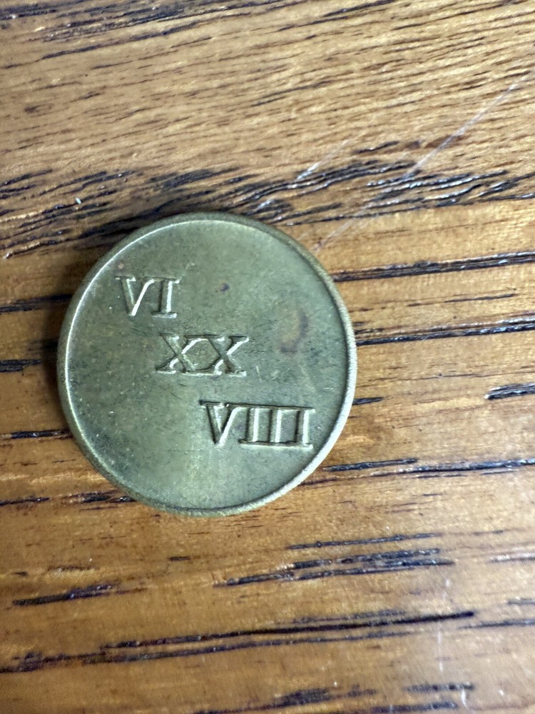 VI XX VIII (628) vintage token MN