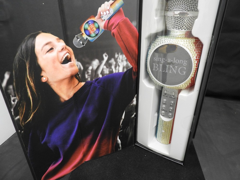Bling Rainbow Collection Sing Along Bluetooth Wireless LED Microphone Karaoke