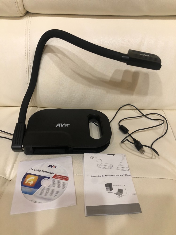 AVer AVerVision U50 Flex Arm Document Camera With USB Cable and Disc
