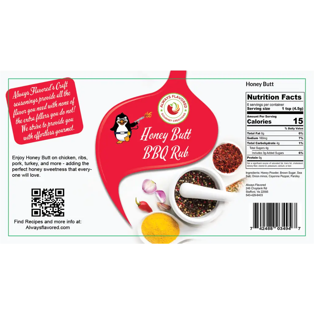 Honey Butt BBQ Rub
