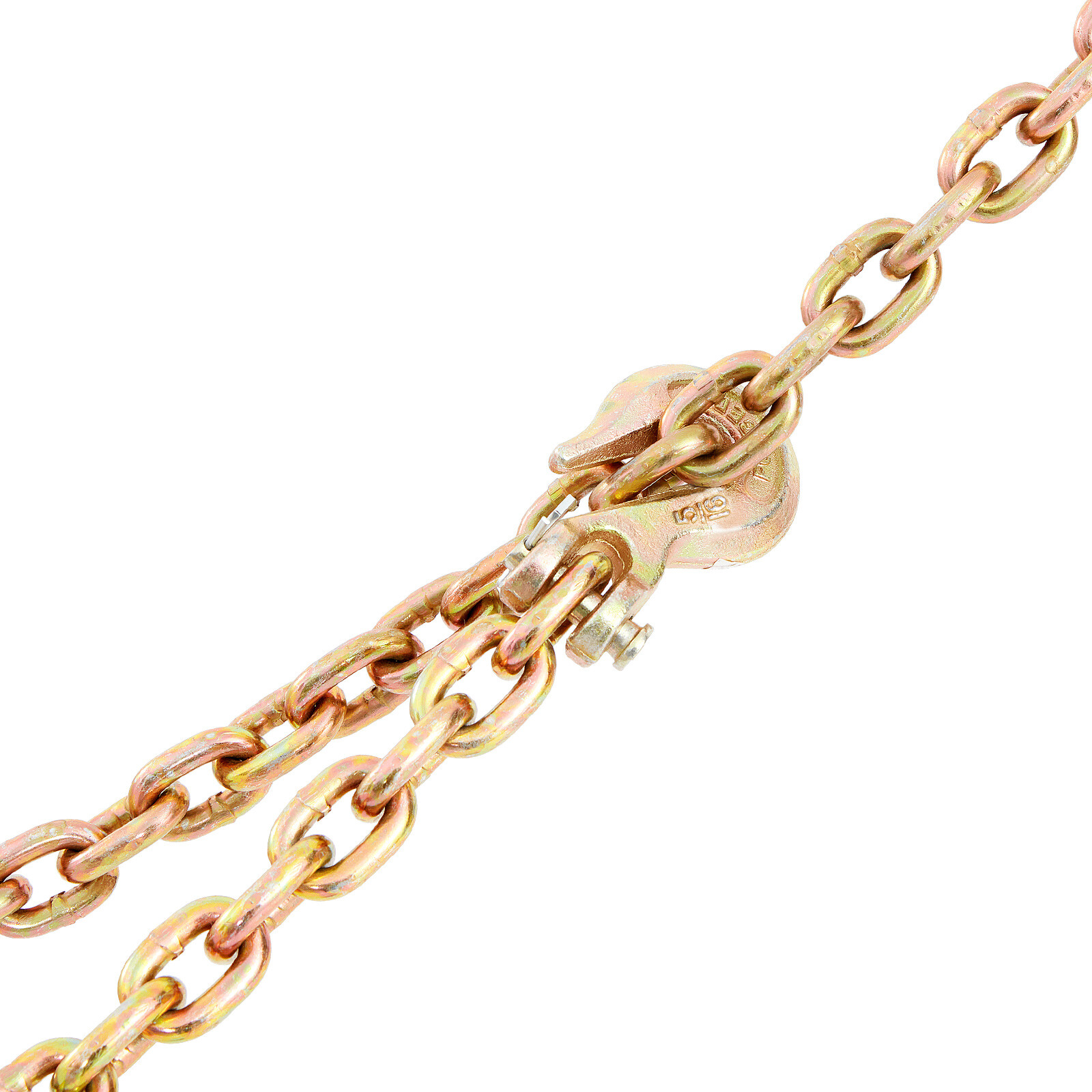 VEVOR 2 Pack 5/16'' x 20' G80 Tow Chain Tie Down Binder Chain with Hooks 4900lbs