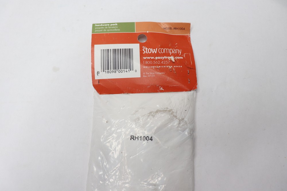Easy Track Closet Hardware Pack Plastic White RH1004