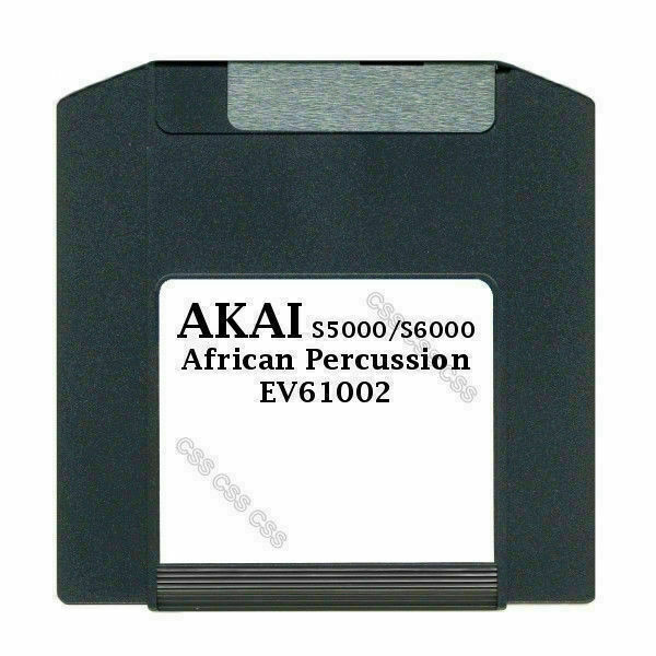 Akai S5000 / S6000 100MB Zip Disk African Percussion EV61002