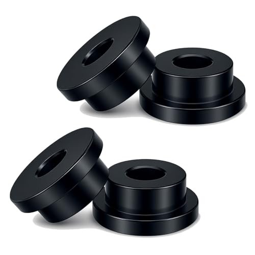 Solid Handlebar Riser Bushings Compatible with Harley Softail Dyna Black#28
