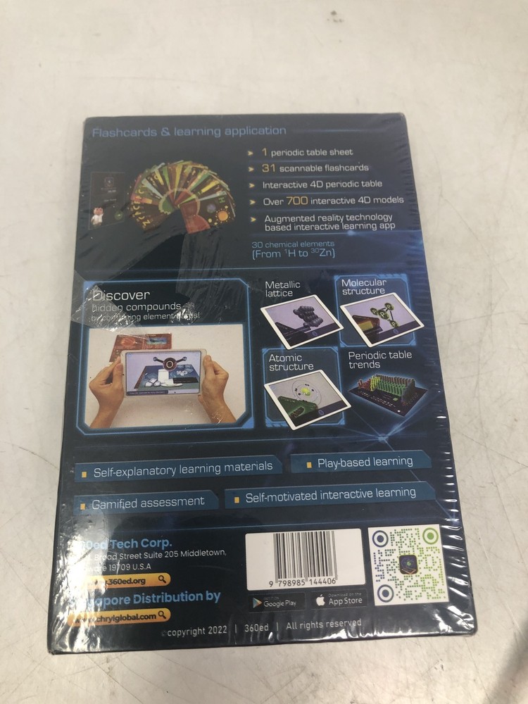 360ed Elements AR Flashcards & App - Chemistry Learning Kit