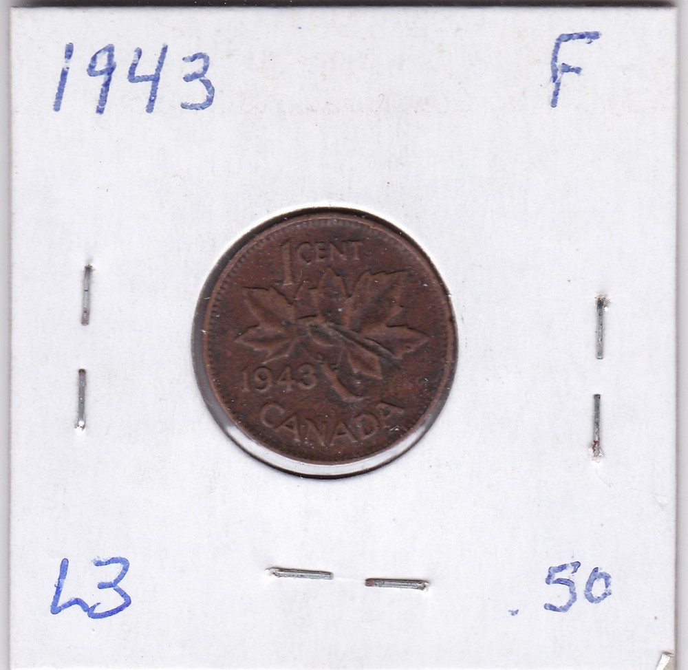 1943 Canada One Cent L3