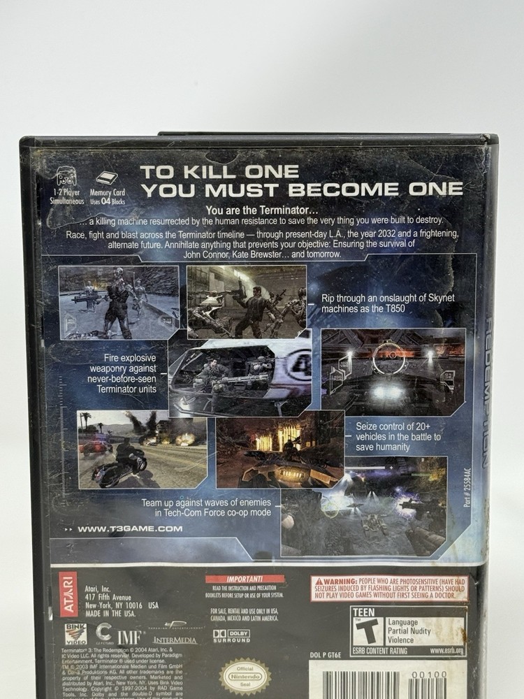 Terminator 3: The Redemption (Authentic Case Only) Nintendo GameCube | Ship Fast