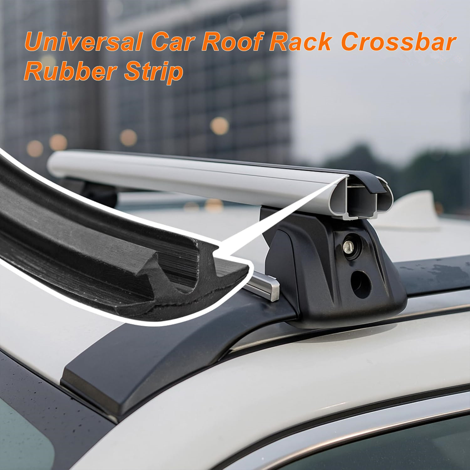 10Ft Rubber Strip for THULE WingBar Aeroblade VW Volvo Car Roof Rack Crossbar