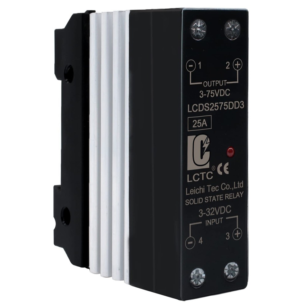 SSR 25 DD Solid State Relay DC to DC Input 3-32V DC Output 3-75V DC with Radi...