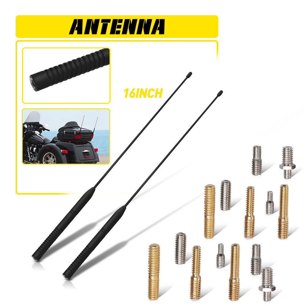 2PCS Motorcycle Antenna For Harley Davidson Touring Road King Electra Glide
