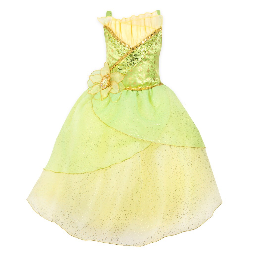 Disney Store Princess Tiana Halloween Costume Dress Girl Size 5/6 7/8