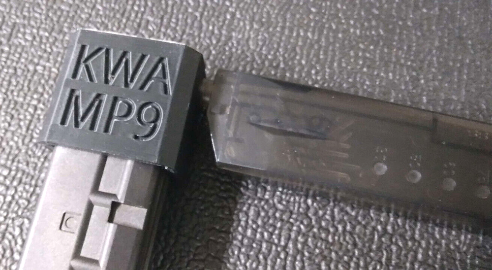 Airsoft KWA MP9 Speedloader Adapter (Black)