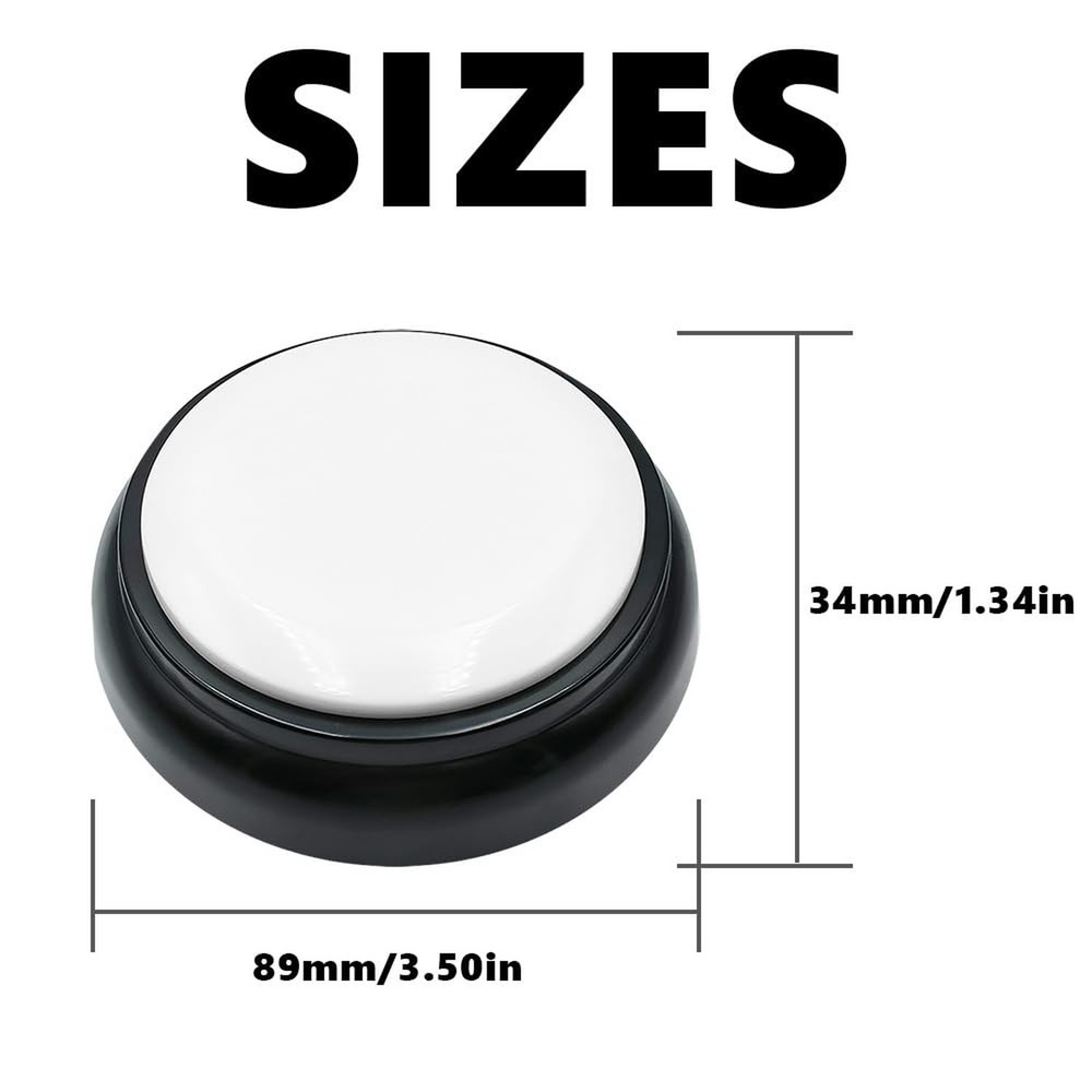 Large Talking Button Clock, Talking Alarm Clock Tells Time, Day and Date, Tal...