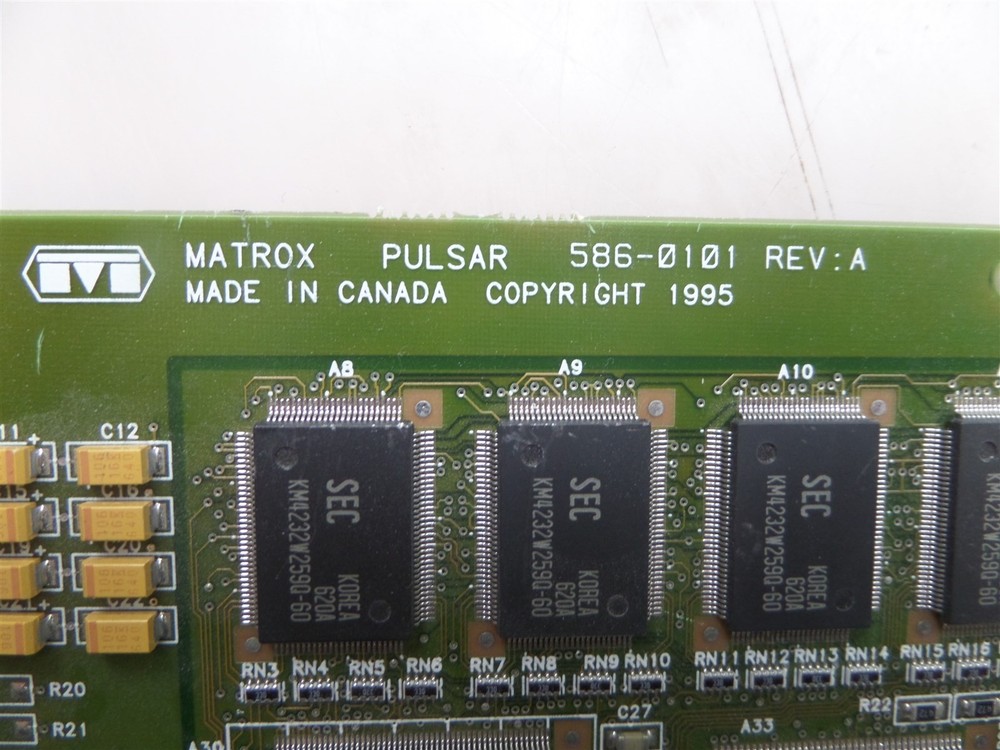 Matrox Pulsar 586-0101 Rev A Frame Grabber Card