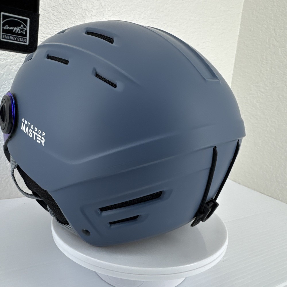 Outdoor Master Snowboard Ski Helmet Goggle Combination Mirror Blue