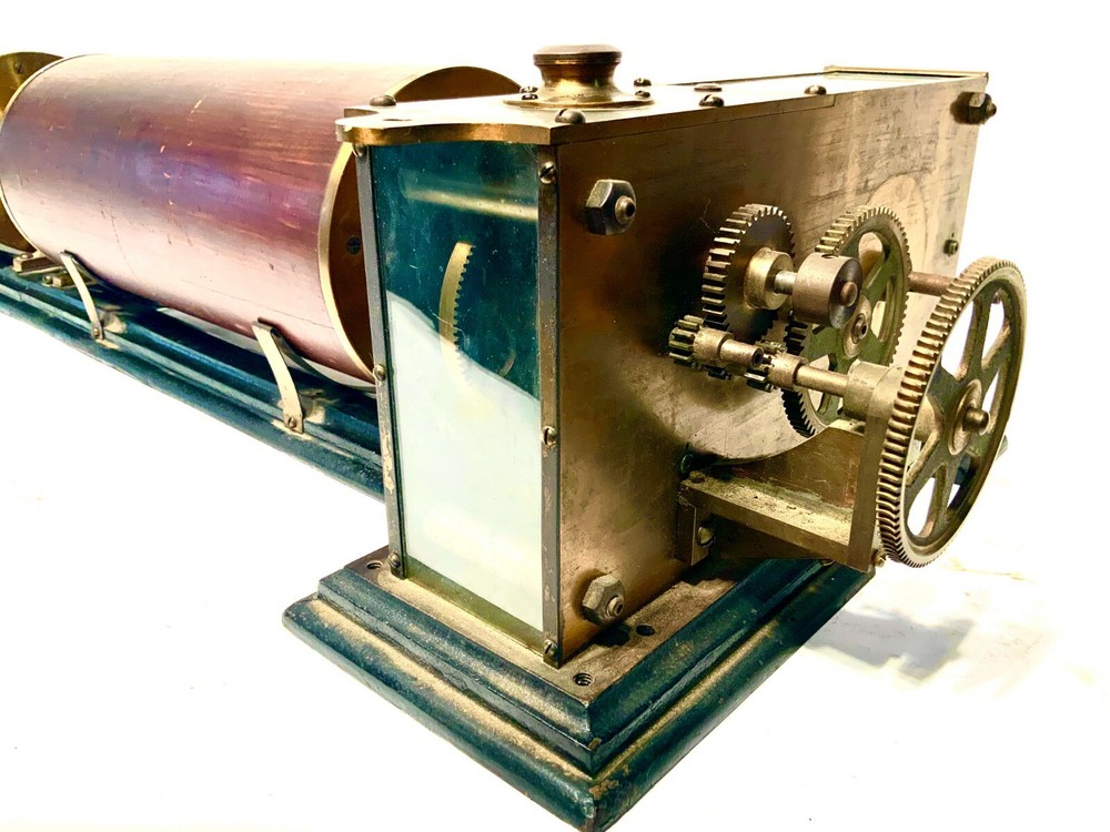 CA 1880s ELECTRO-MECHANICAL DOUBLE DRUM ASTRONOMICAL RECORDING CHRONOGRAPH