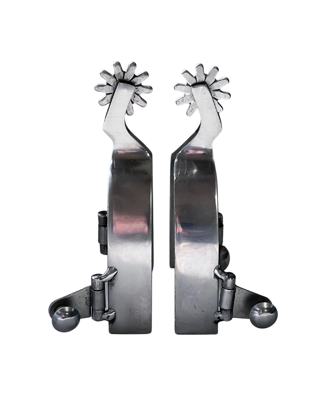 AJ Tack Men's Brushed Stainless Steel Spur