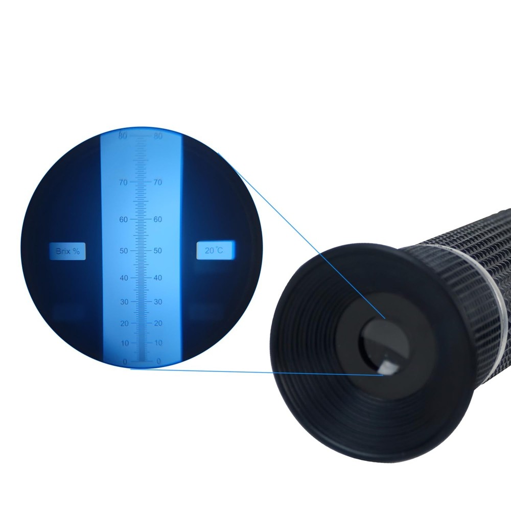 080% Brix Meter Refractometer Sugar Content Measurement Fruit Maple Syrup