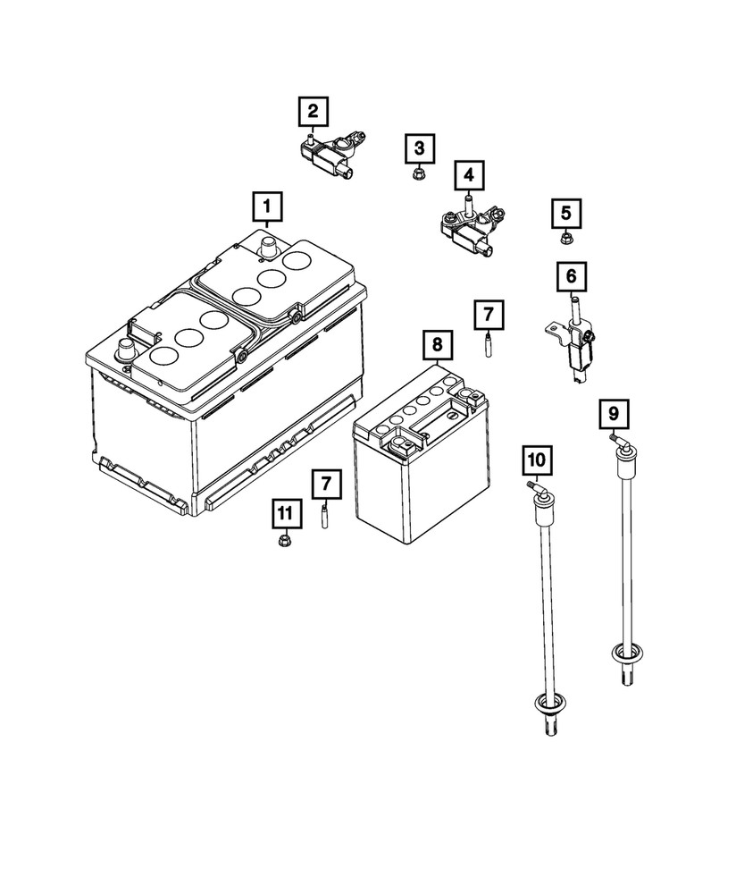 Genuine Mopar Battery Sensor 68438688AE