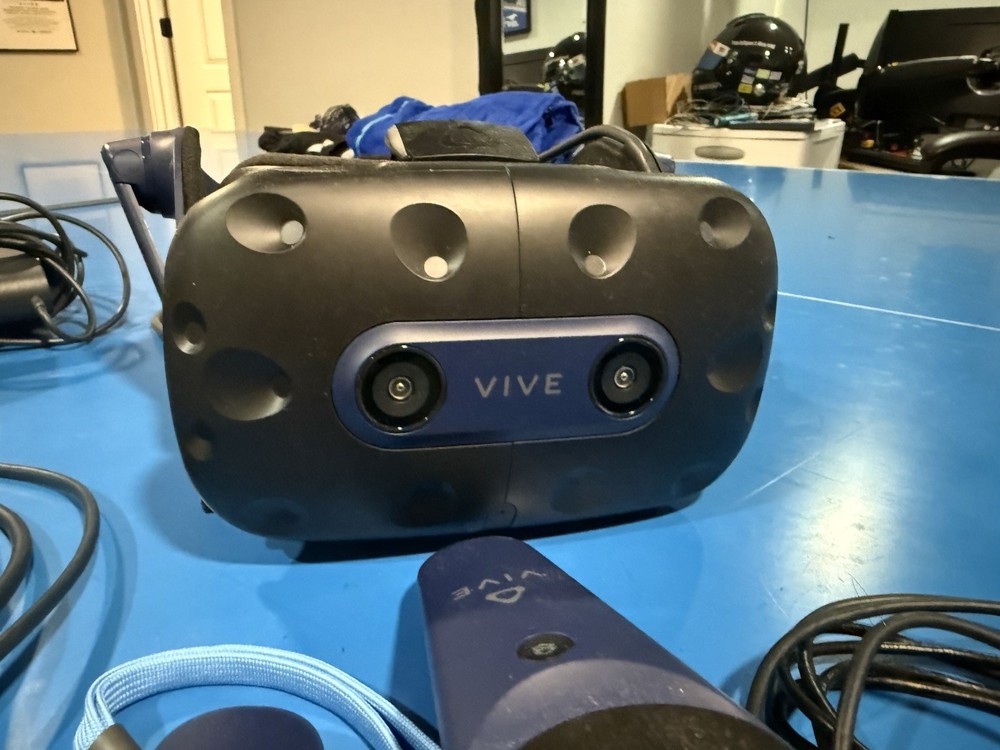 HTC Vive Pro VR Headset System with Controllers, Base Stations and box