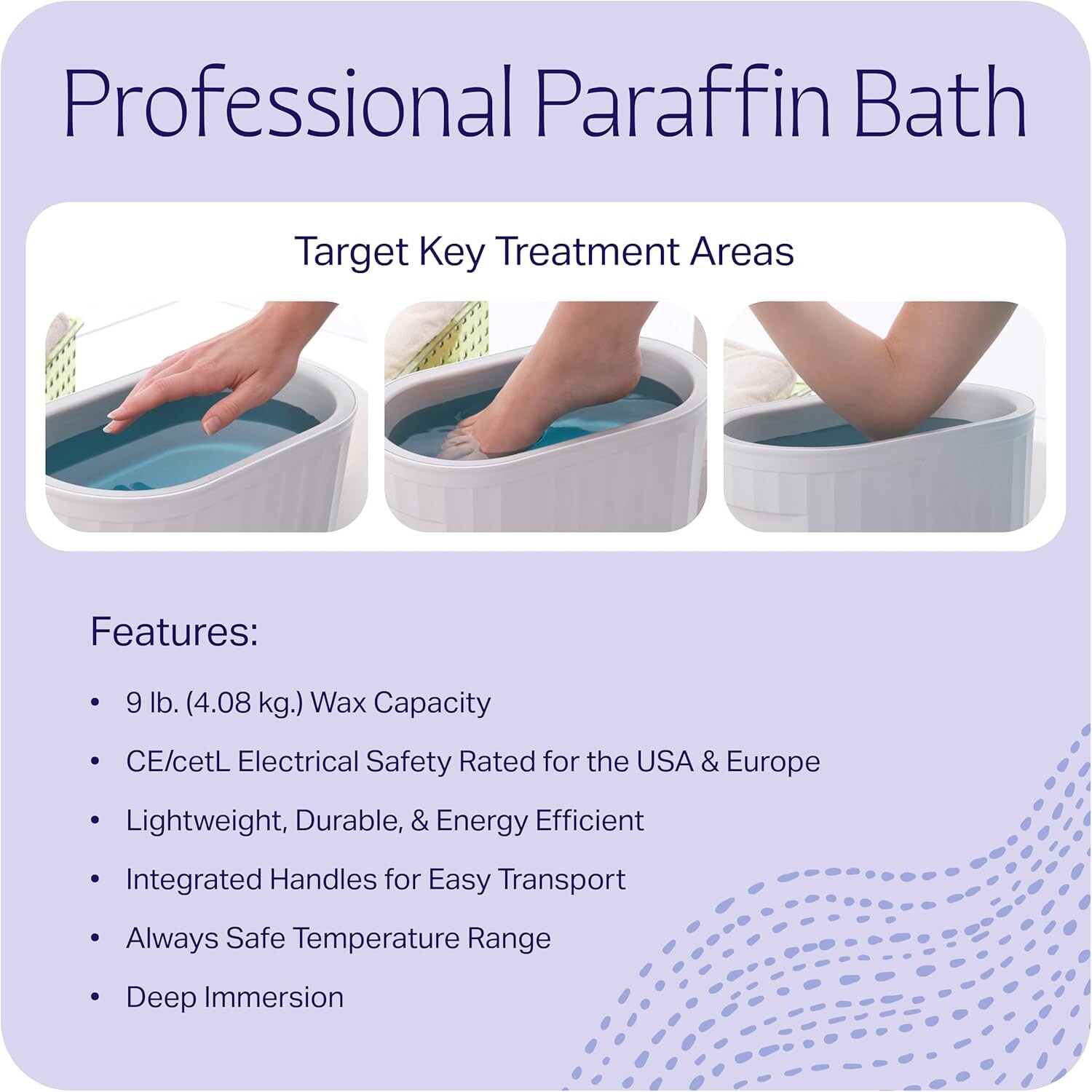 Therabath Professional Thermotherapy TB6 Paraffin Wax Bath - Scent Free - 6LB