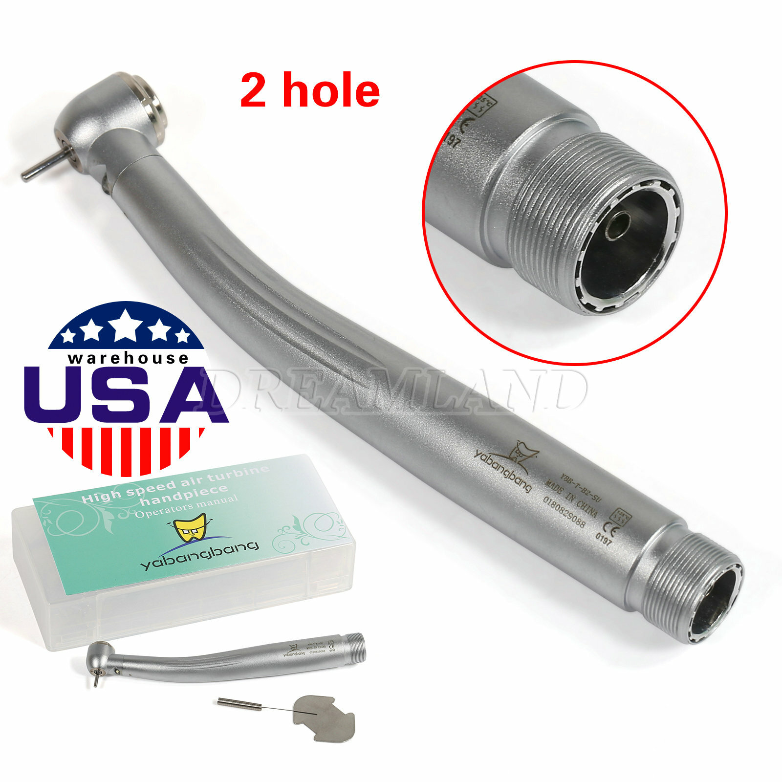 1-10 Yabangbang Dental LED E-generator / High Speed Handpiece 4/2 Hole NSK Style