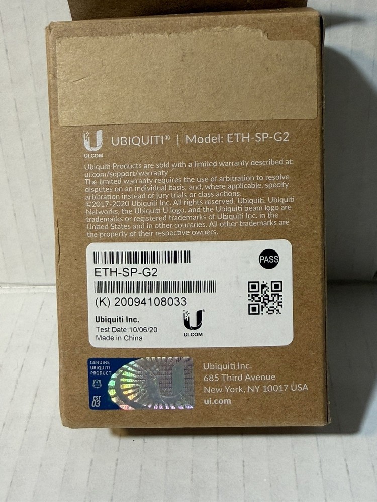 Ubiquiti ETH-SP-G2 Surge Suppressor/Protector