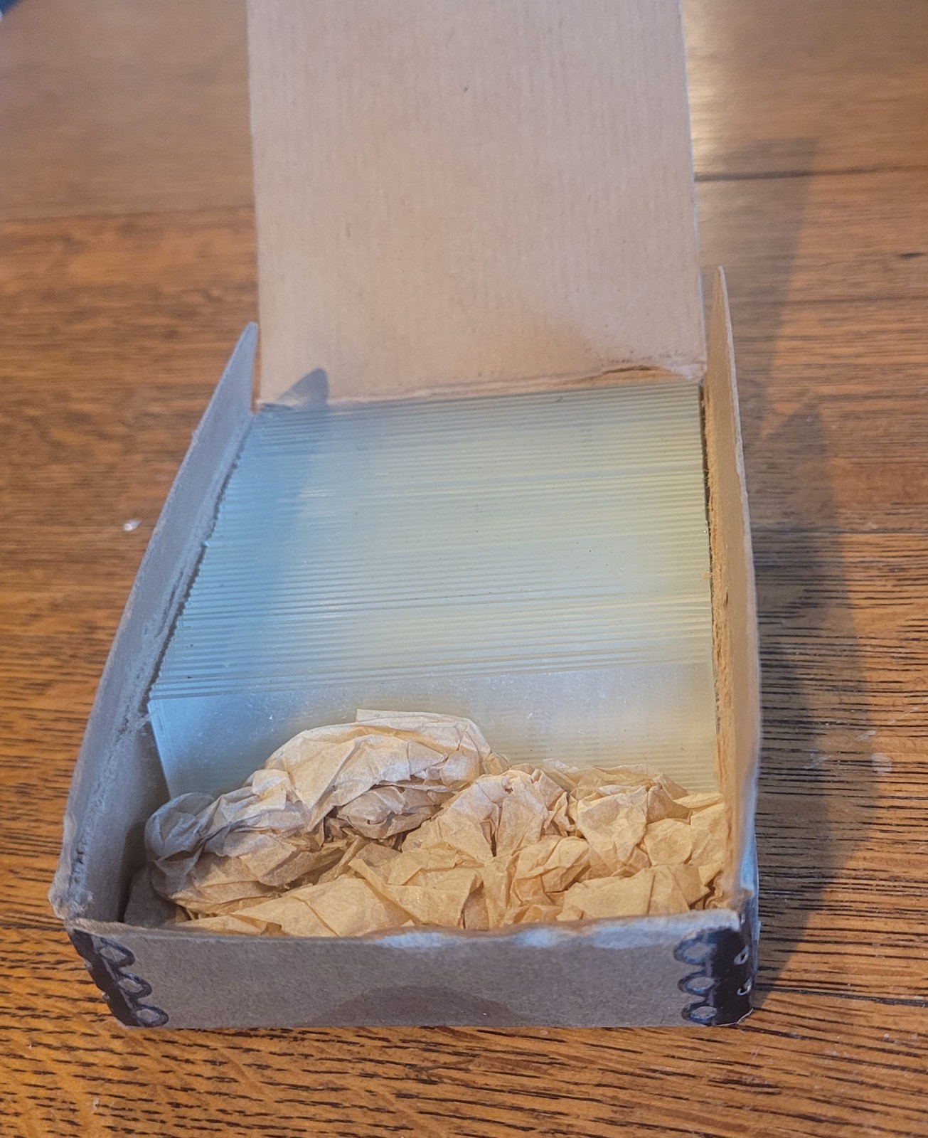 Vintage Box Of 50 Microscope Slides.