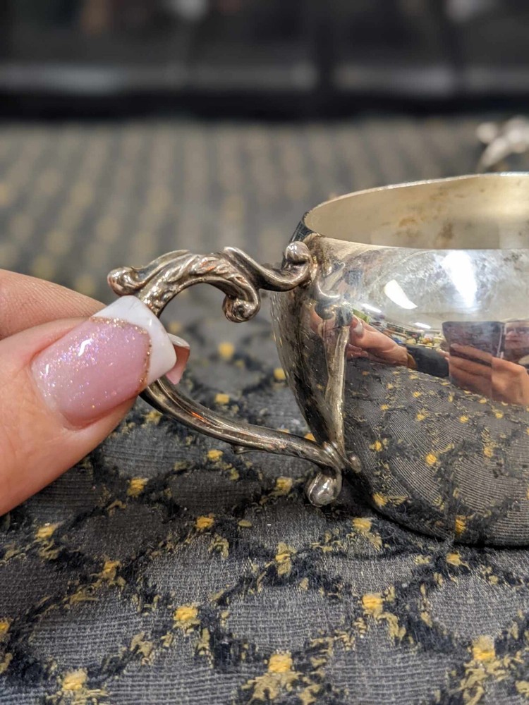 Vtg Leonard Silverplate Cream & Sugar