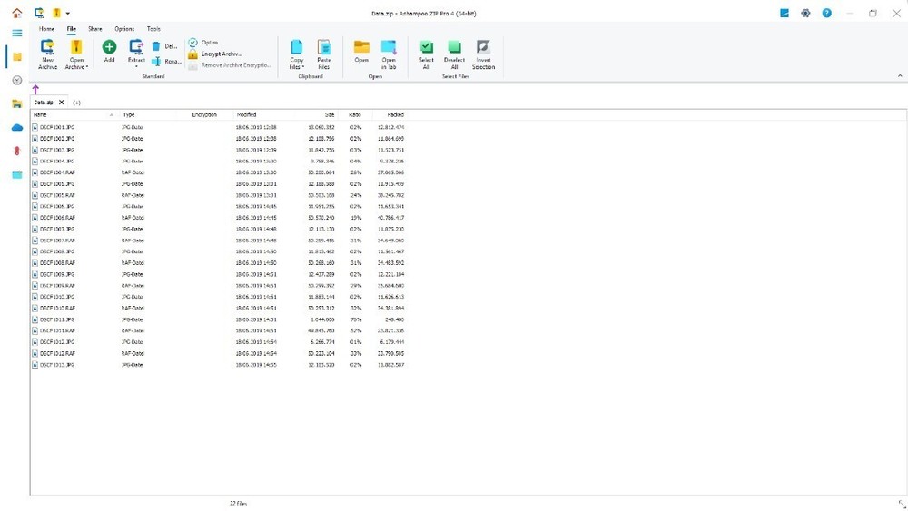 Ashampoo ZIP Pro 4 - Compress, extract, encrypt - Back up files at lightning