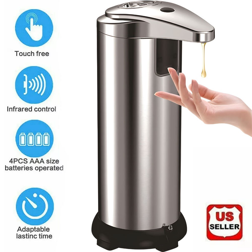 280ML Touchless Soap Dispenser Kitchen Automatic Hand Liquid Pump Lotion Bottle