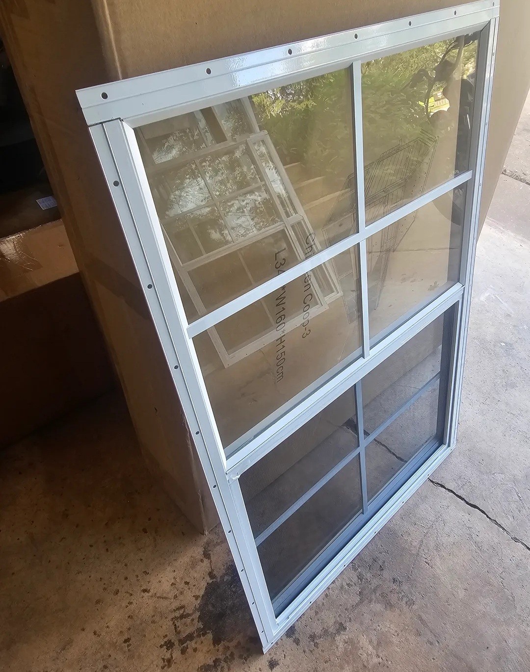 24x36" (2 Pack) Single-pane Aluminum Shed Windows White Durable screws included