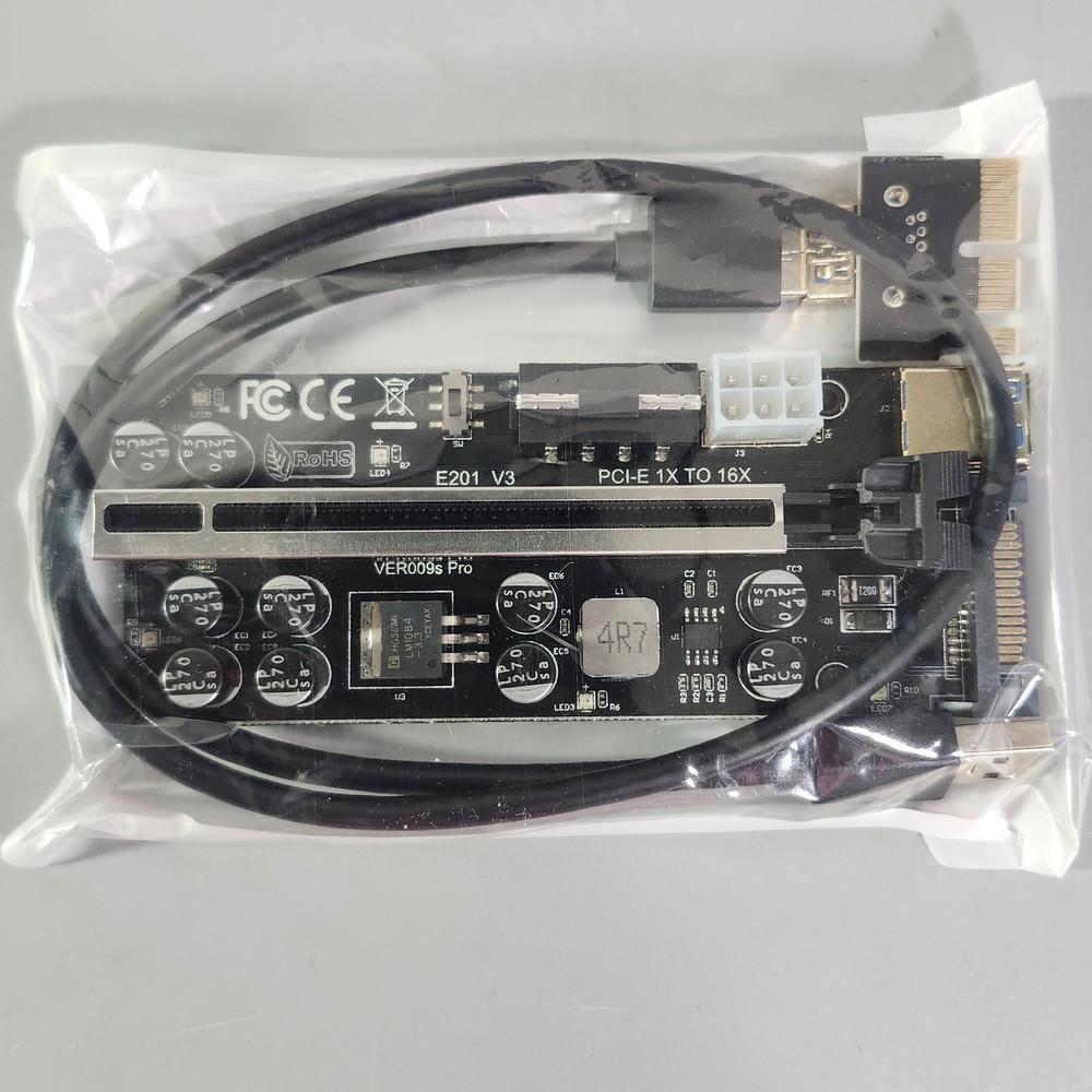 Mailiya V009s Pro PCIe Riser GPU Riser Card for Crypto Mining ETH 6-Pack