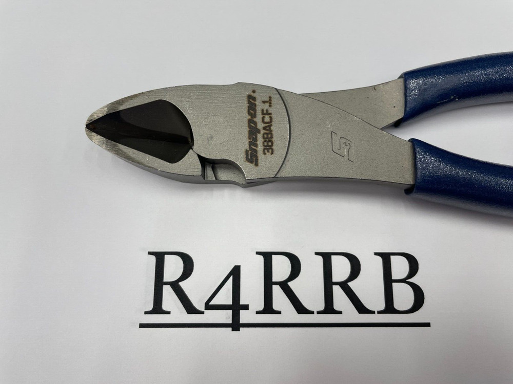 Snap-on Tools NEW POWER BLUE Soft Grip 8" High Leverage Diagonal Cutter 388ACF