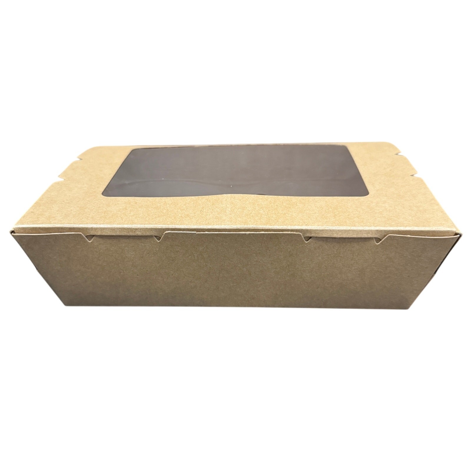 Take Out Food Containers with Window 40 Oz Kraft Paper 50 Count Factory Sealed