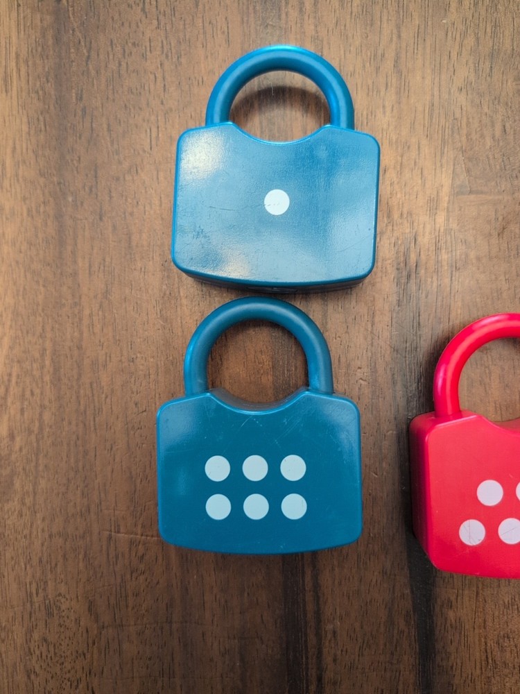 Number Learning Locks & Keys Educational Learning Incomplete *Missing Lock #2*