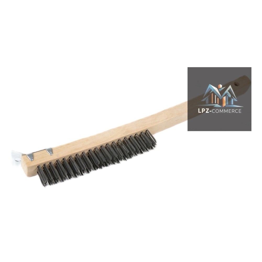 Wire Brush with Scraper