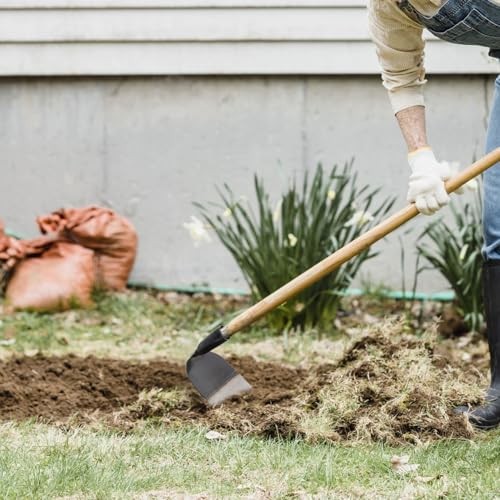 Garden Hoe Tool 7.28 Inch Heavy Duty Hand Hoe for Weeding and Soil Loosening