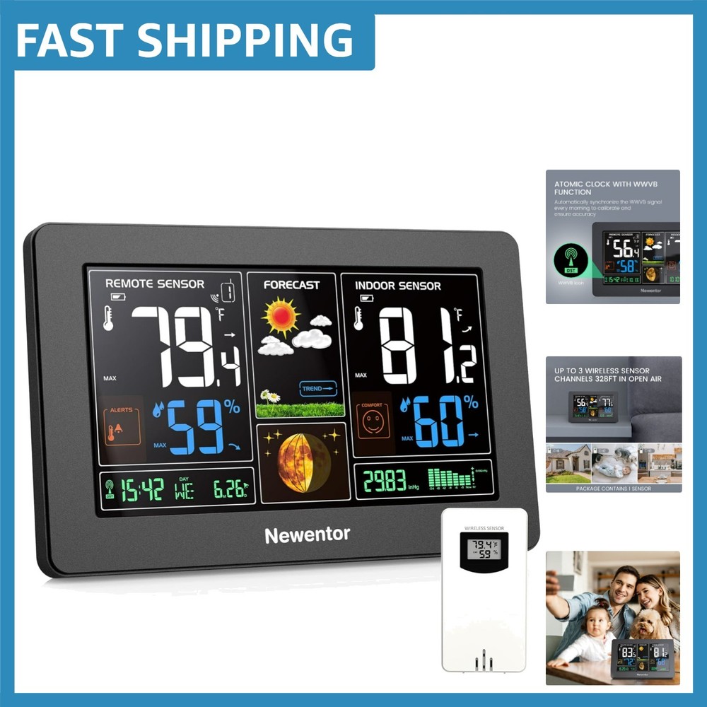 Smart Wireless Weather Forecast Station with Adjustable Backlight & Multi-Sensor
