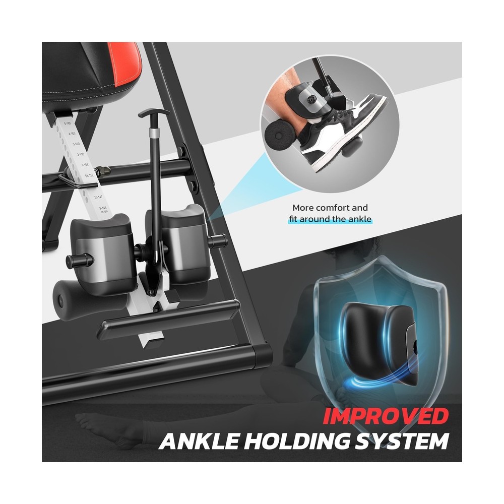 YOLEO Inversion Table Massage & Heat Inversion Table 2025 New Inversion Table...