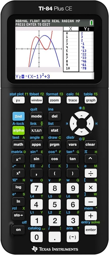 High-Resolution TI-84 Plus Graphing Calculator