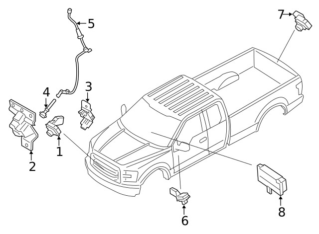 Genuine Ford Bracket GL3Z-19H421-A
