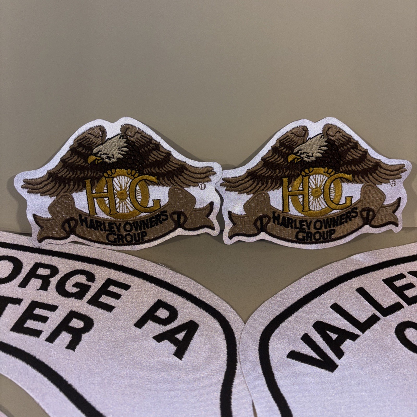 HARLEY OWNERS GROUP Large PATCHES (brand New)