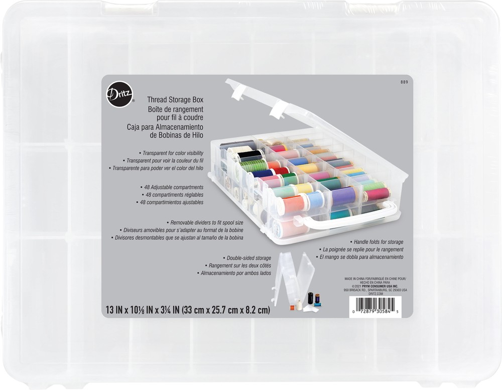 Thread Storage Box, Stores 48 Spools