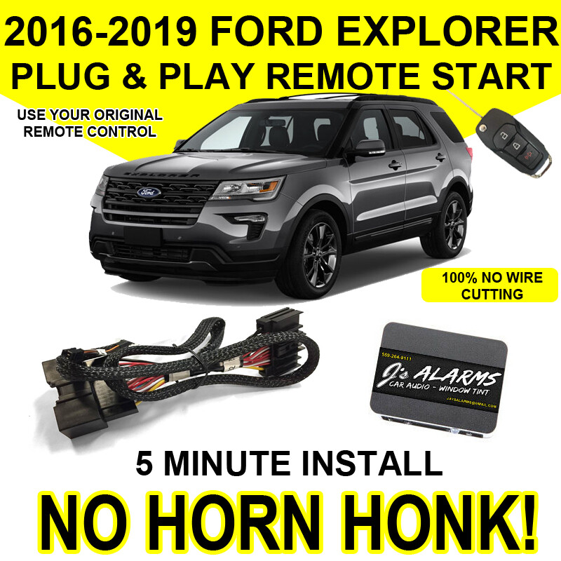 2016-2019 Ford Explorer Remote Start Plug & Play Self Install SUV 3X Lock FO2N