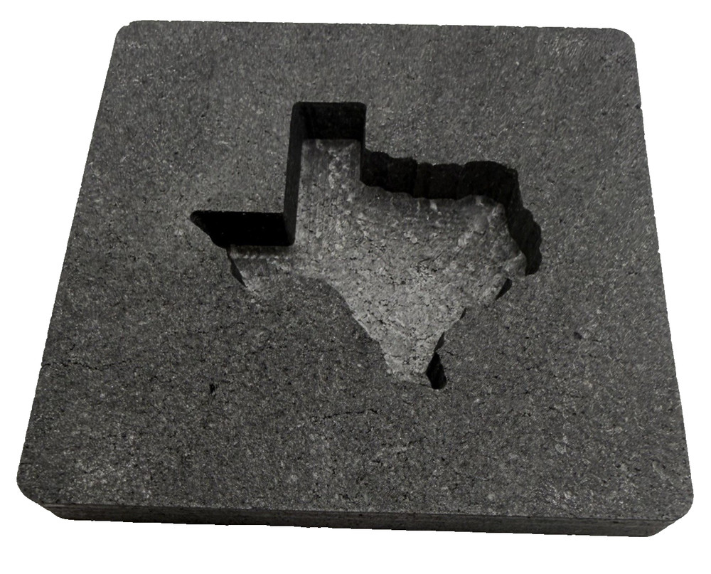 Graphite Ingot Mold For Casting 2 oz Gold Texas