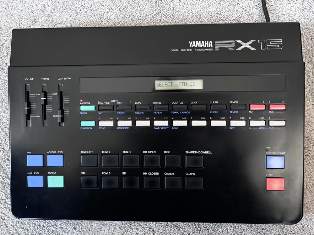 Vintage Yamaha RX15 Digital Rhythm Programmer Drum Machine Excellent Condition